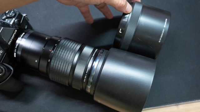 OLYMPUS 「ED40-150mm F2.8PRO」のレンズフードが故障！互換品としてCanon用のレンズフードが使えるぞ！