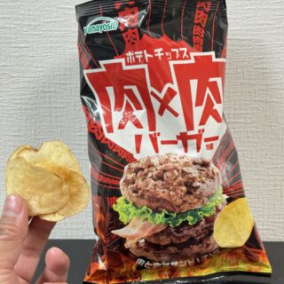 これぞ、ジャンク！ポテトチップス 『肉×肉バーガー味』が肉とスパイスの味でつまみに最高だぞ！